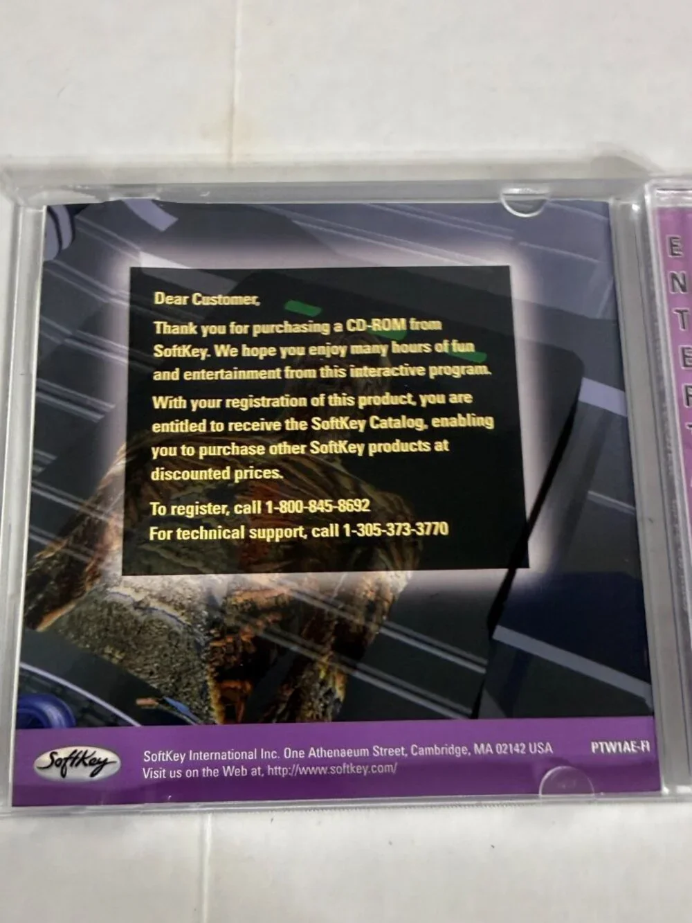 William Shatner's Tek War (PC CD ROM Game, 1995) Original Case Instructions GUC